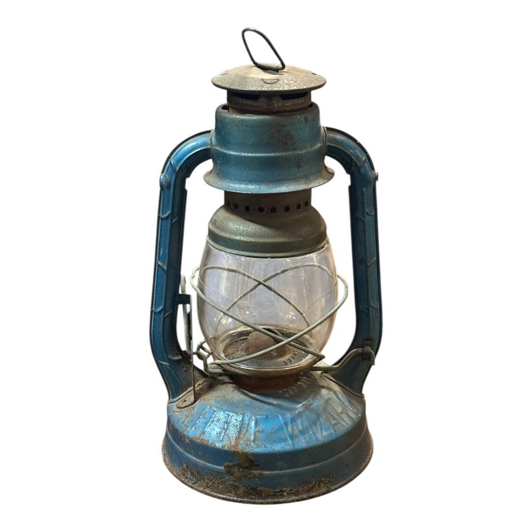 Dietz Little Wizard NY USA Blue Railroad Lantern