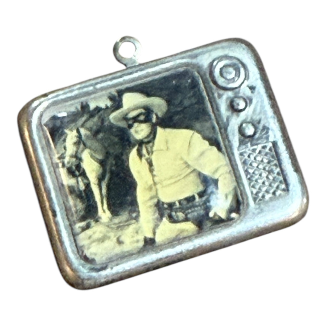 Vintage Roy Rogers Metal Pendant / Charm.