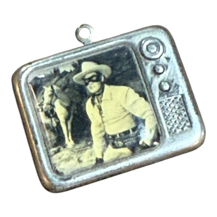 Vintage Roy Rogers Metal Pendant / Charm.