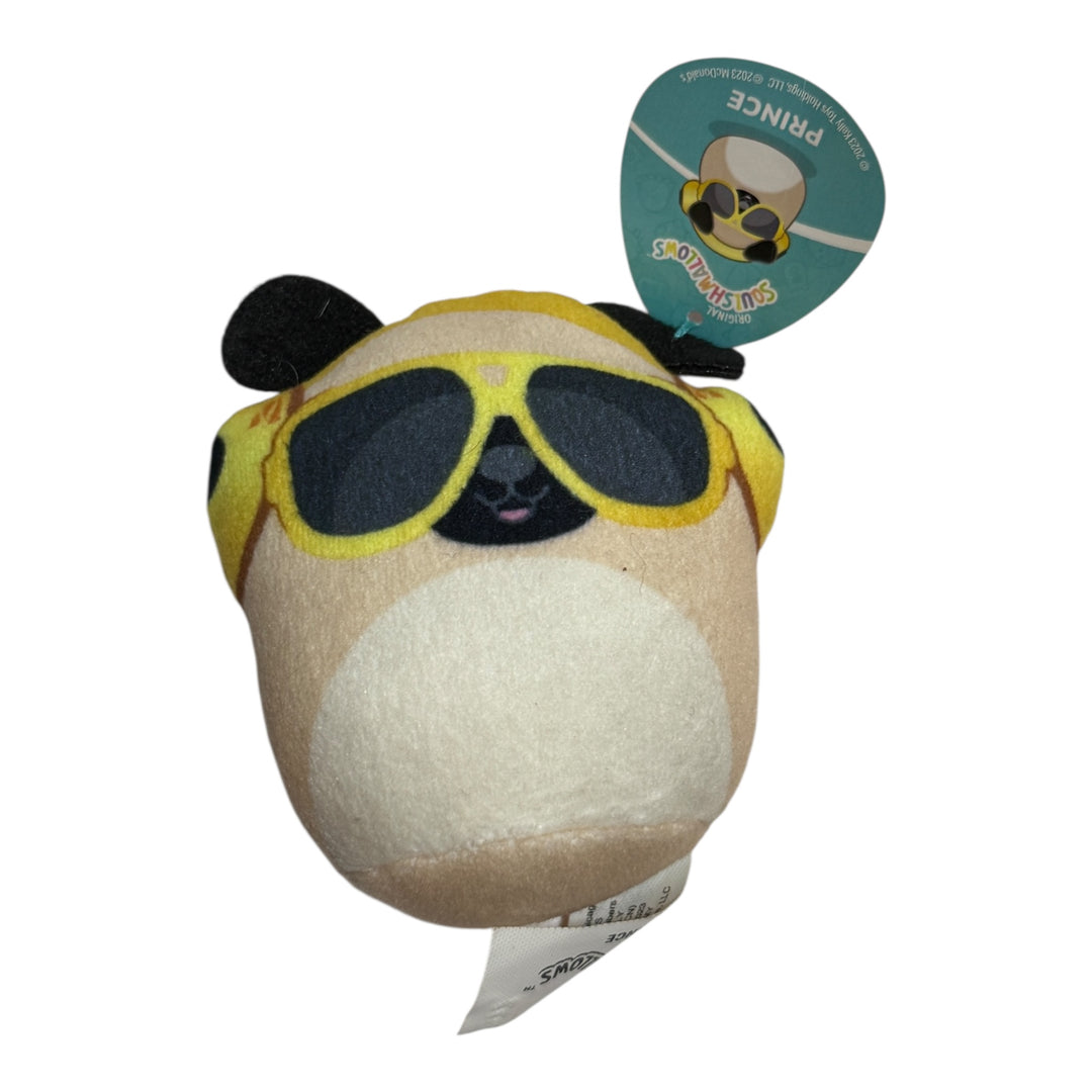 Plush - Squishmallow McDonalds Happy Meal - Prince the Pug - McDonalds Exclusive 3”