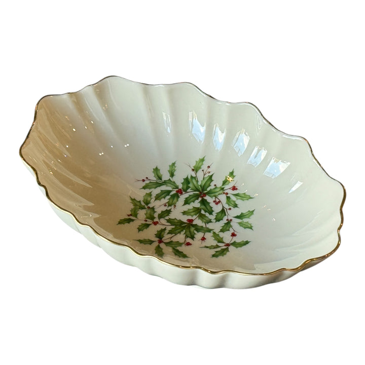 Lenox Special Holiday Candy Vegetable Serving Christmas Bowl