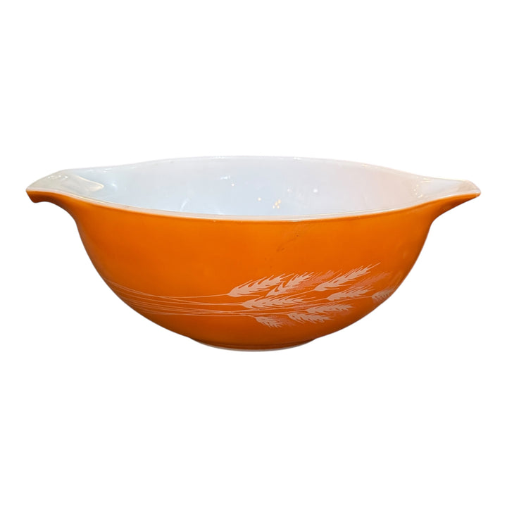 Vintage Pyrex Autumn Harvest Wheat Nesting Cinderella Bowl #443