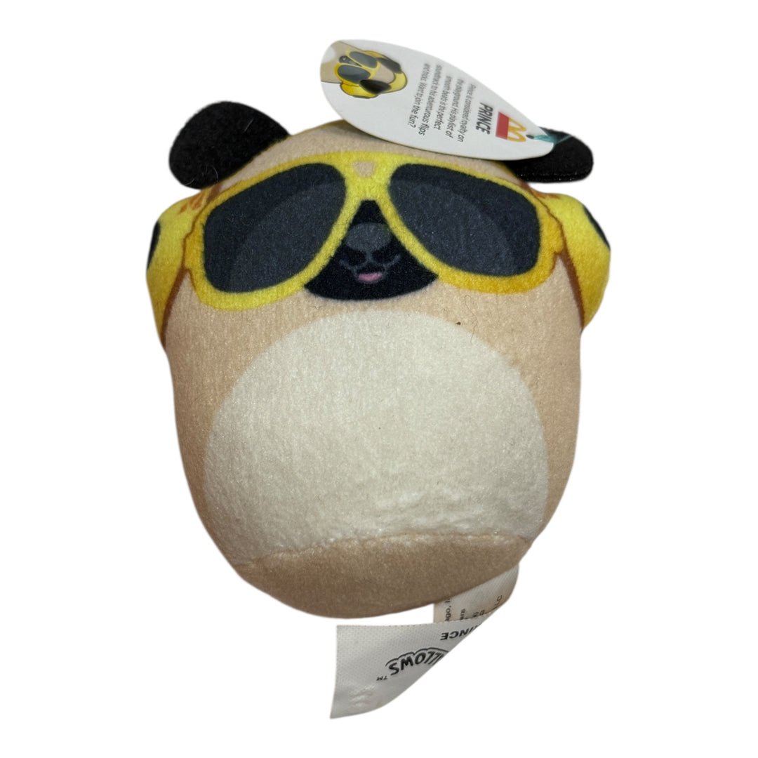 Plush - Squishmallow McDonalds Happy Meal - Prince the Pug - McDonalds Exclusive 3”