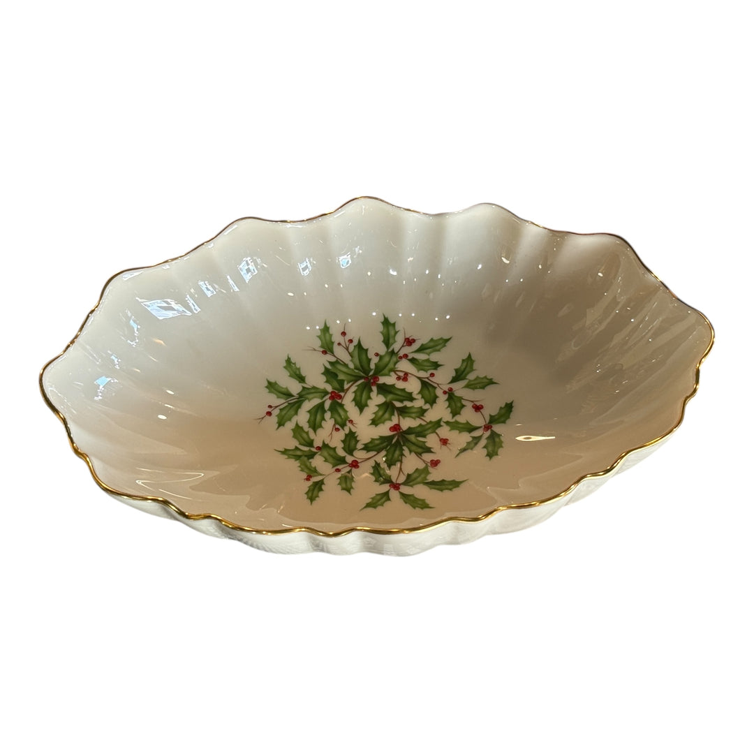 Lenox Special Holiday Candy Vegetable Serving Christmas Bowl