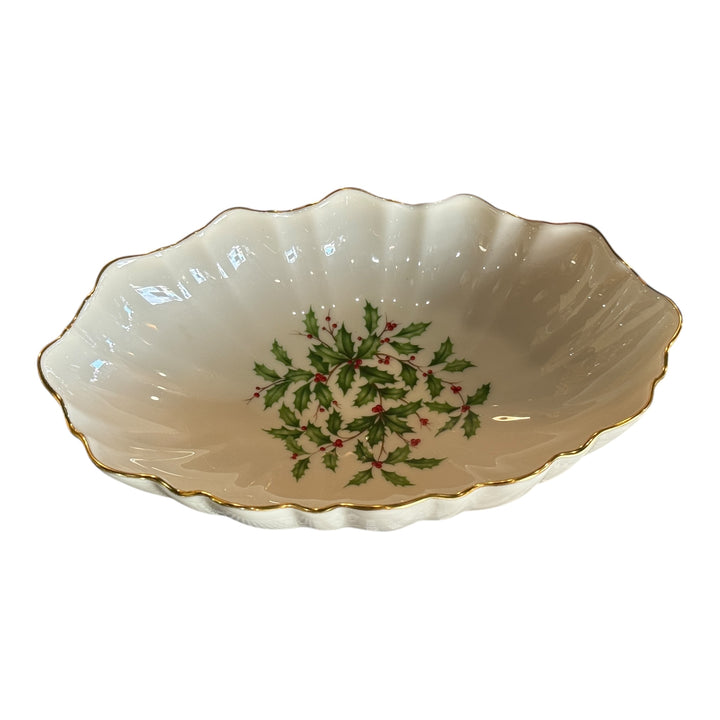 Lenox Special Holiday Candy Vegetable Serving Christmas Bowl