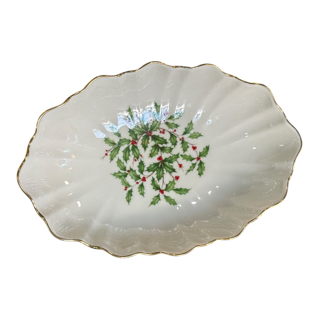 Lenox Special Holiday Candy Vegetable Serving Christmas Bowl
