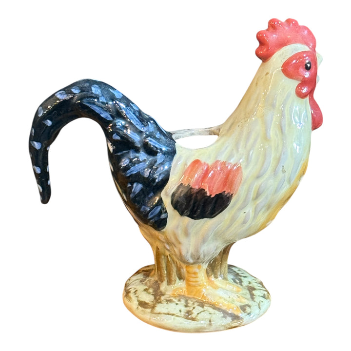 Isabelle de Borchgrave Small Rooster Figurine Creamer