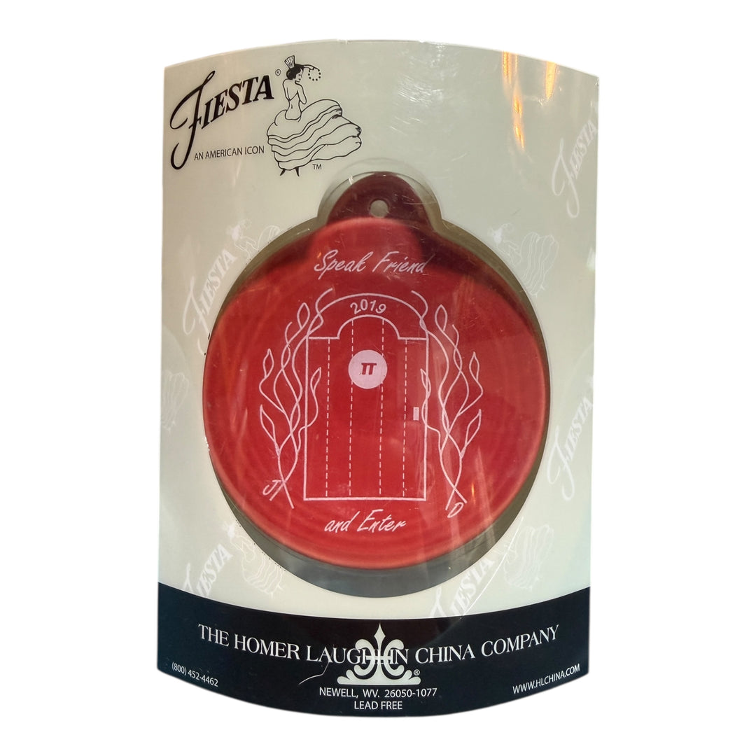 Fiestaware Scarlet Ornament Commissioned for Wedding 2019