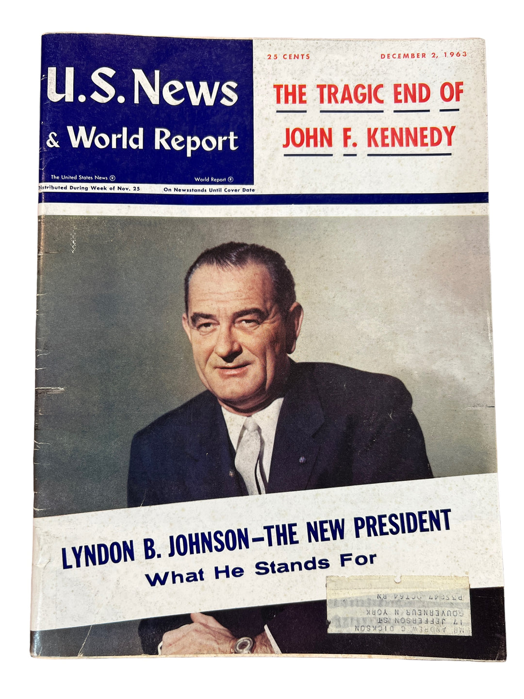 Magazine - U.S. News & Word Report December 2nd, 1963