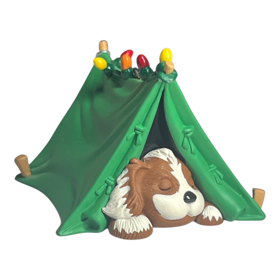 Hallmark Ornament (No Box) - 1996 Pup Tenting