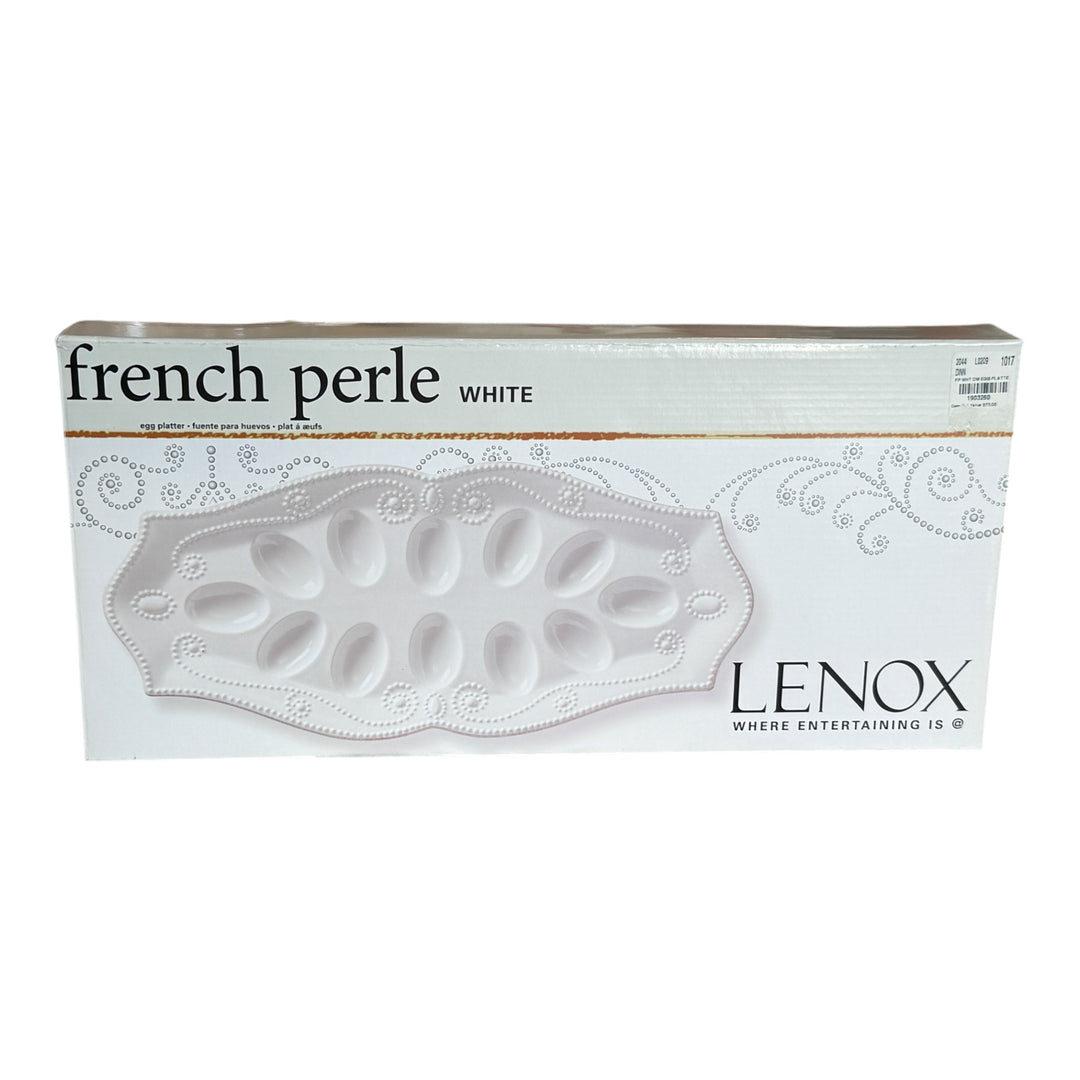 Lenox French Perle Egg Platter