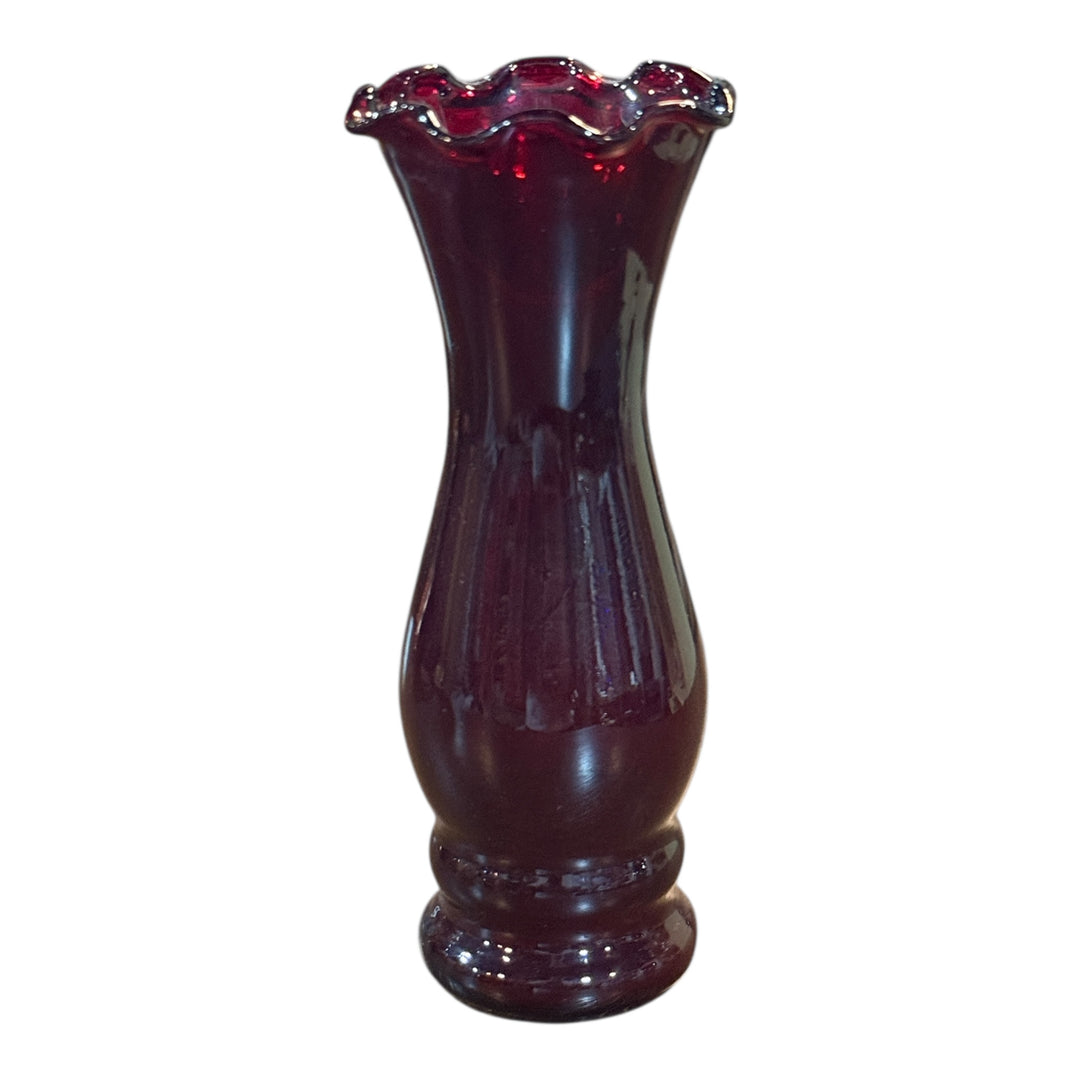 Small Ruby Glass Vase