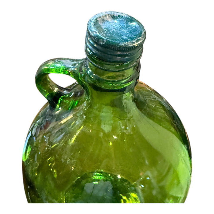 Vintage MCM Green One Gallon Wine Jug