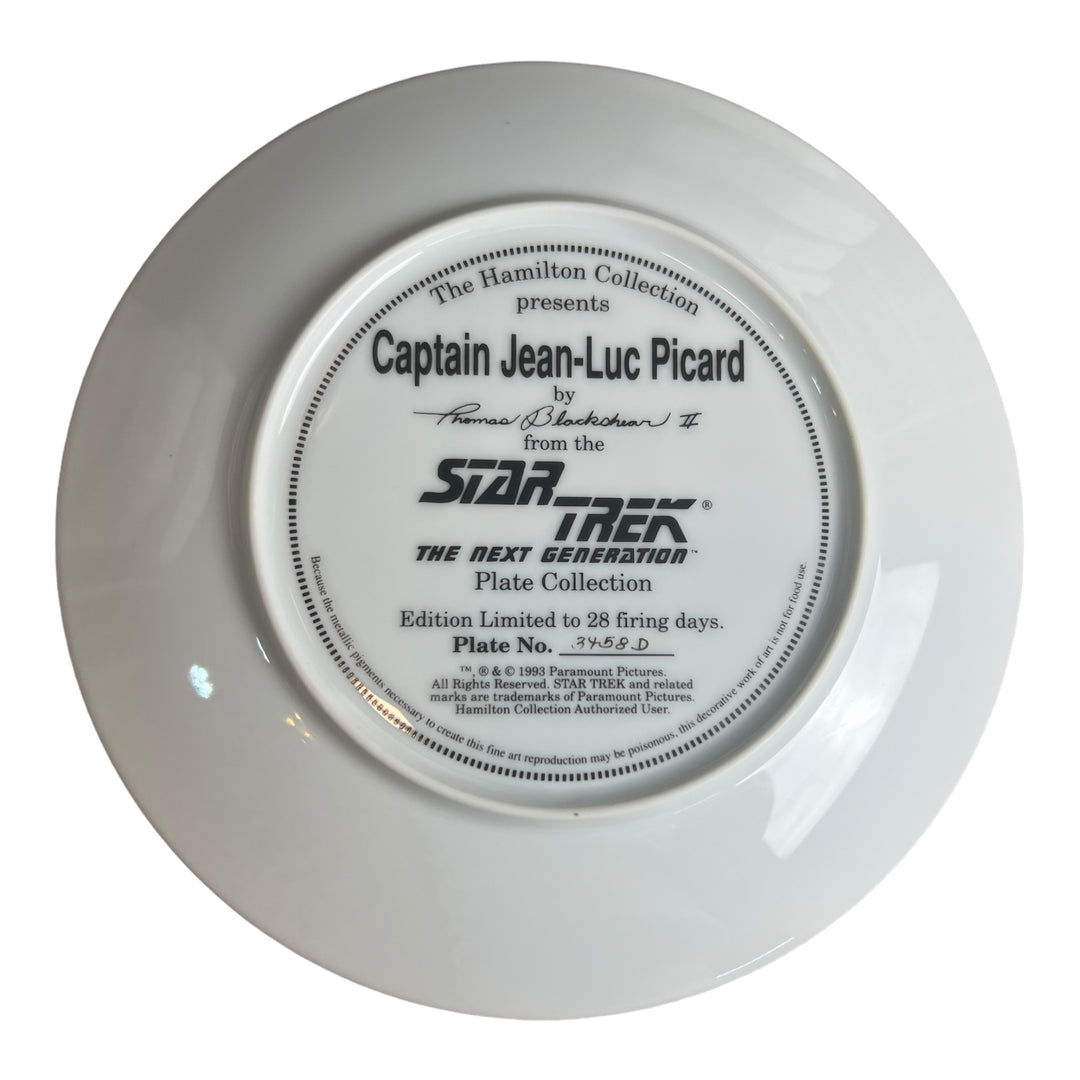 Decorative Plate - Star Trek Captain Jean-Luc Picard