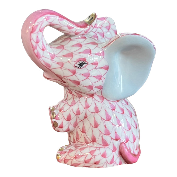 Herend Hungary - Pink Fishent Elephant