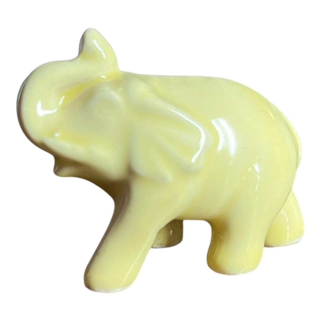 Small Yellow Ceramic Elephant