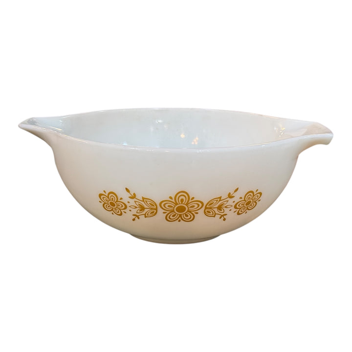 Vintage Pyrex Cinderella Butterfly Gold Nesting Mixing Bowl #443