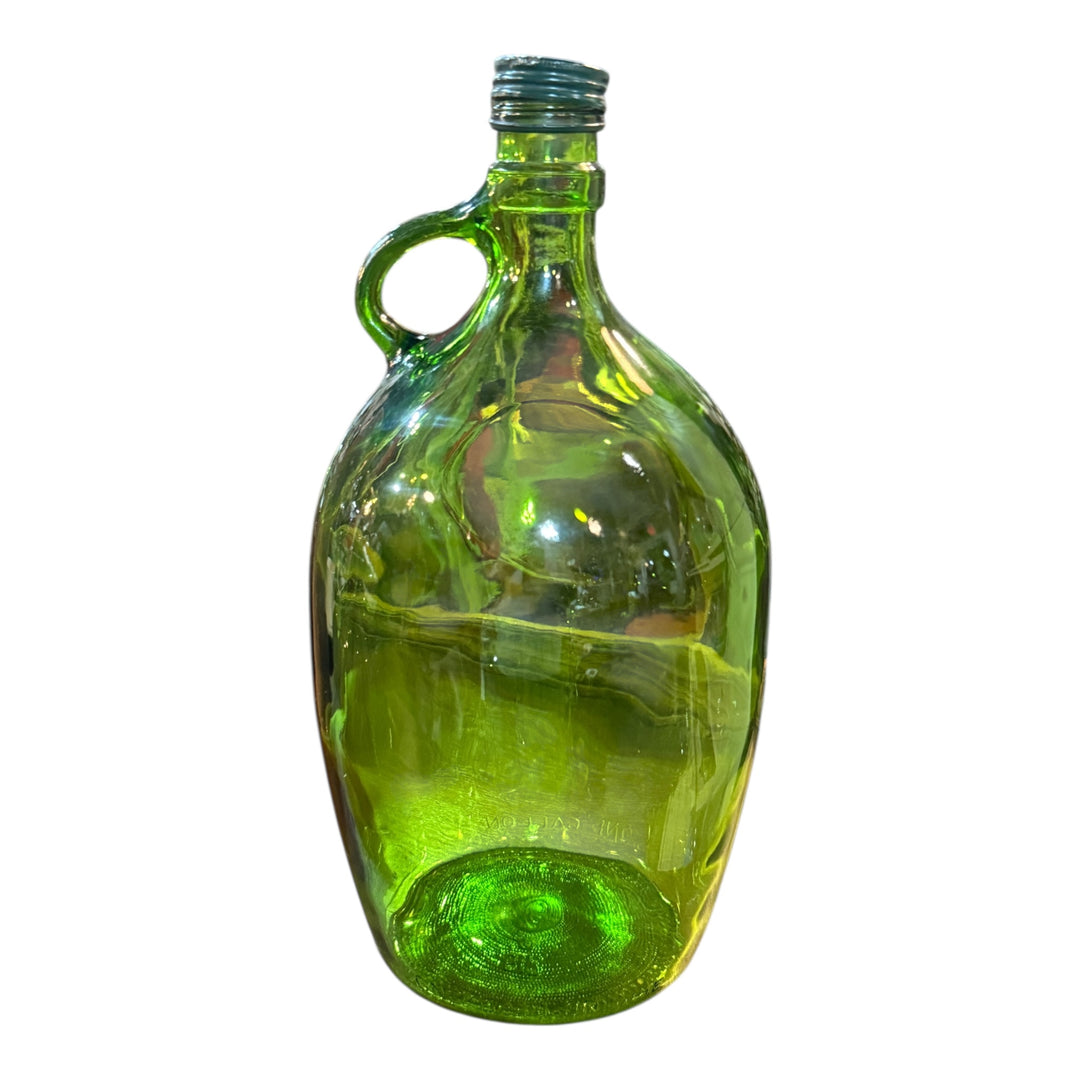 Vintage MCM Green One Gallon Wine Jug