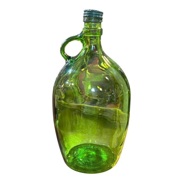 Vintage MCM Green One Gallon Wine Jug
