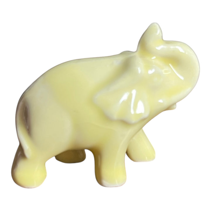 Small Yellow Ceramic Elephant