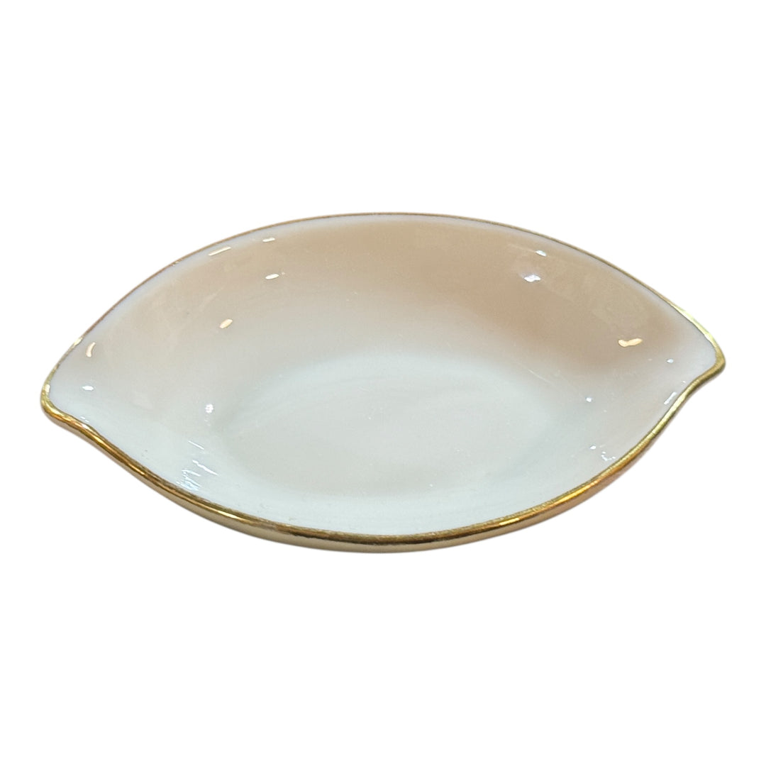 Vintage Lenox Olympia Gold Rim Oval Lemon Dish