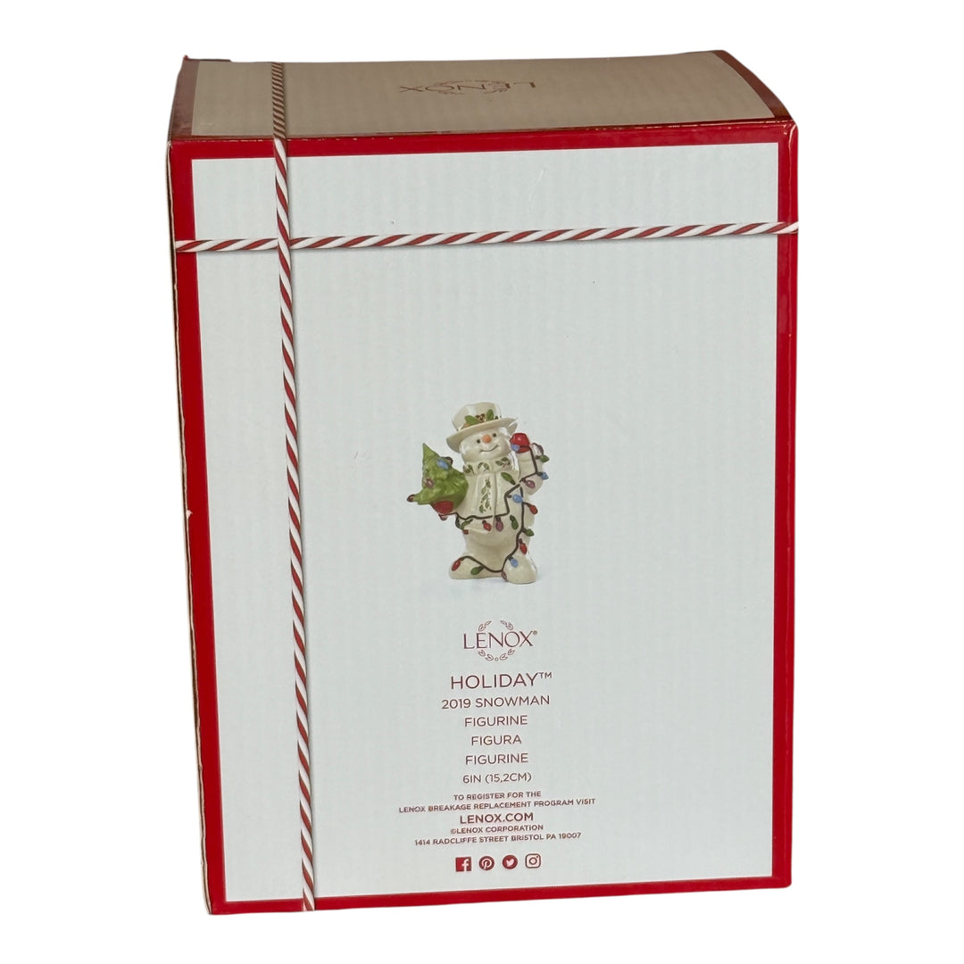 Lenox 2019 Snowman Figurine New In Box