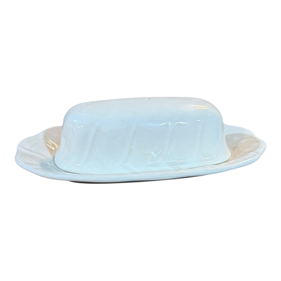 Pfaltzgraff Stratus White Covered Butter Dish