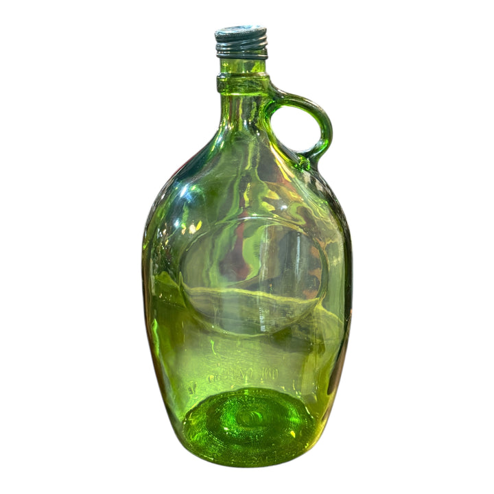Vintage MCM Green One Gallon Wine Jug