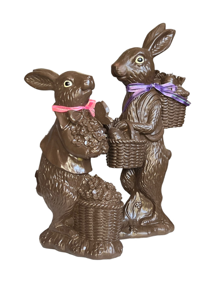 Large Composite Chocolate Bunny Pair