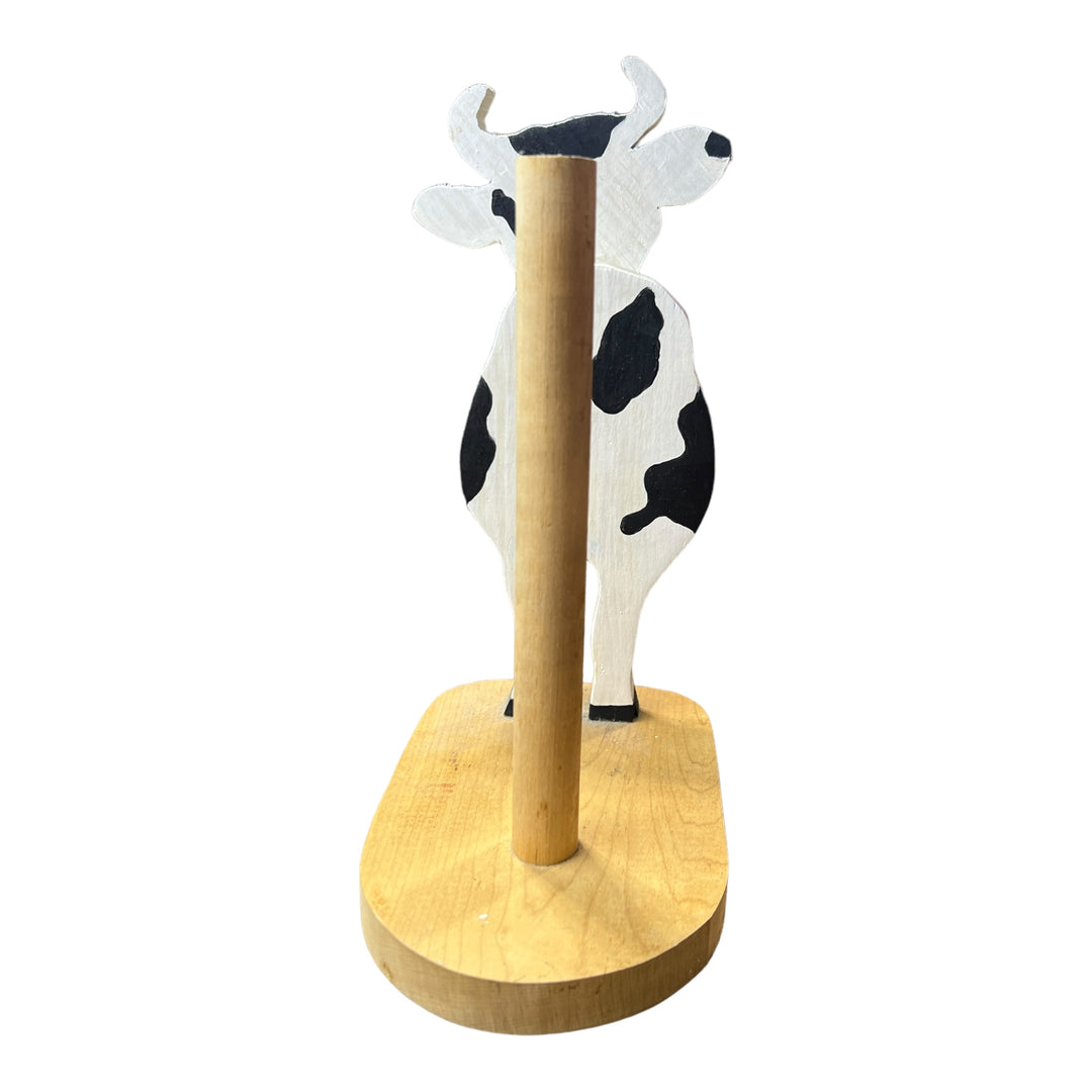 Wooden Cow Towel Holder