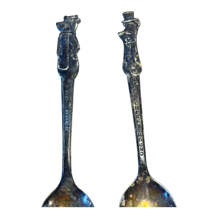 Yogi Bear & Huckleberry Hound I S Silver-plate Cereal Spoons