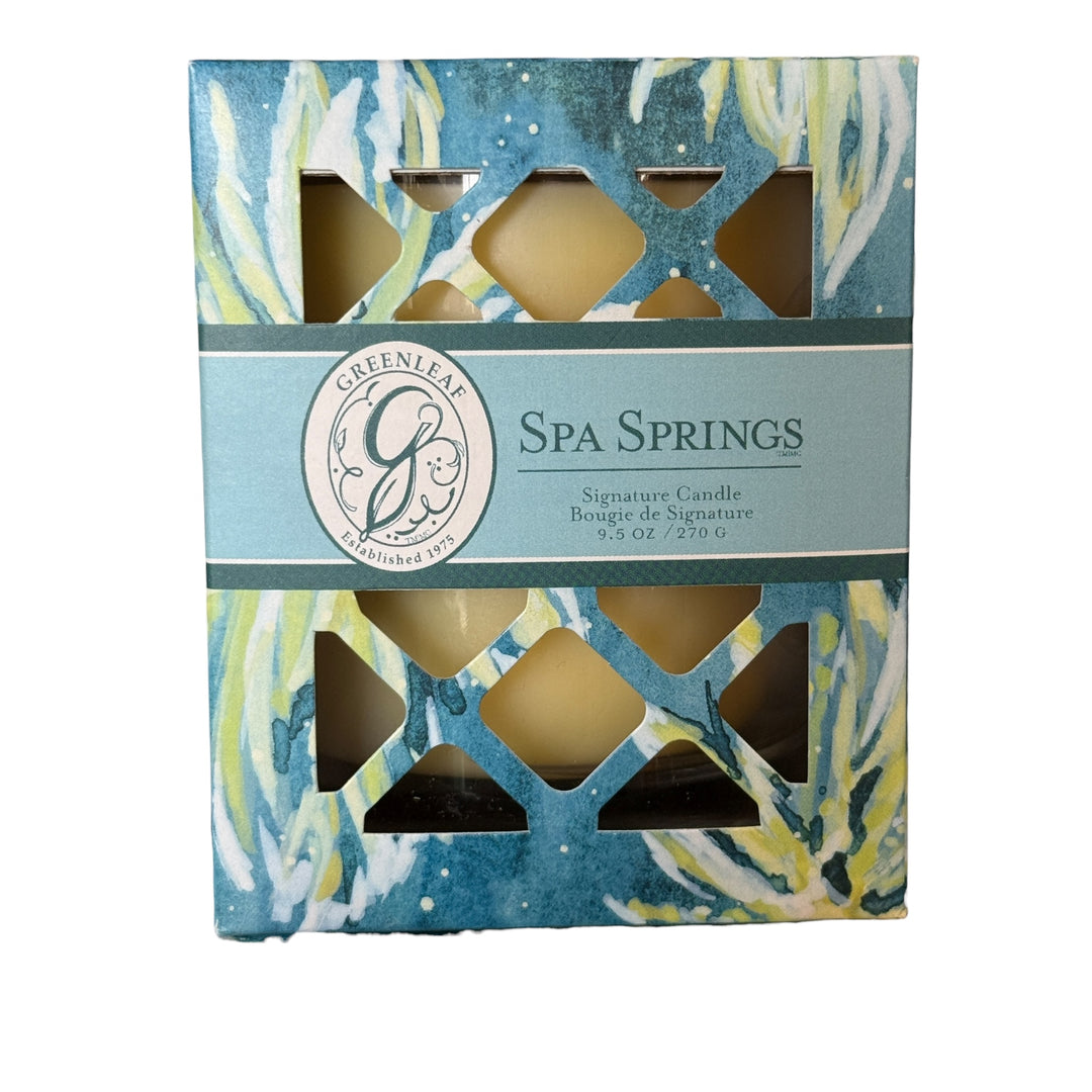 Greenleaf Jar Candle Spa Springs