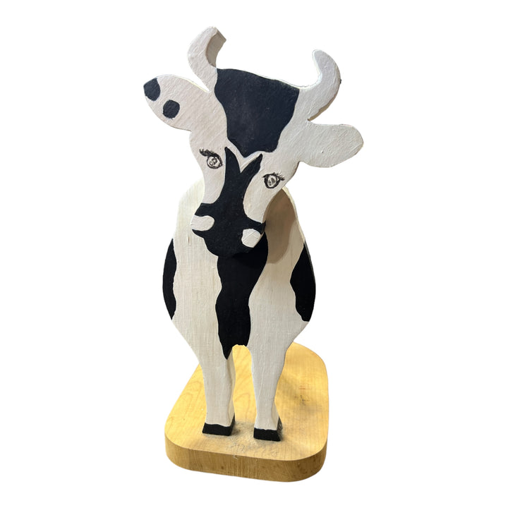 Wooden Cow Towel Holder