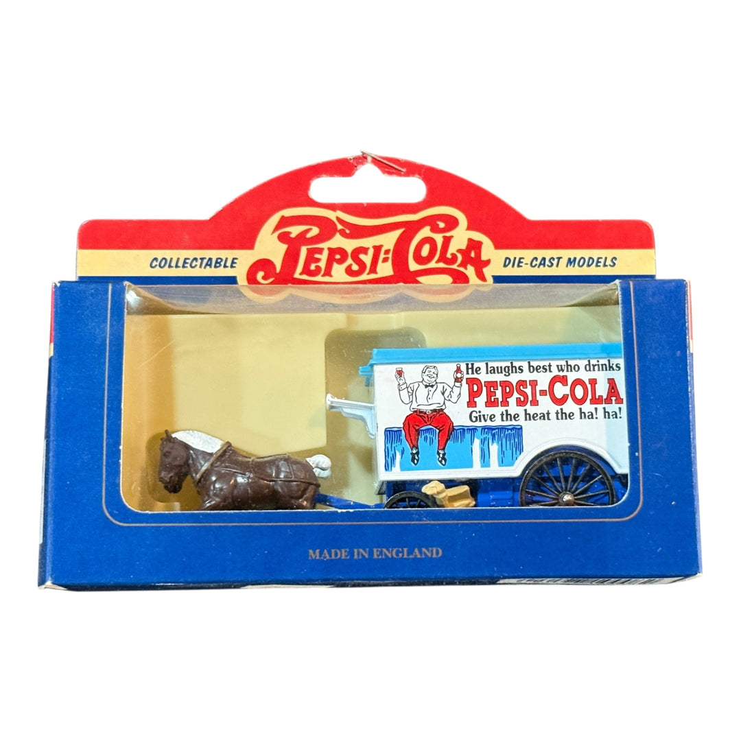 Pepsi Cola Horse Drawn Van Die Cast  Driver Horses & Carriage