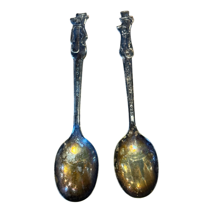 Yogi Bear & Huckleberry Hound I S Silver-plate Cereal Spoons