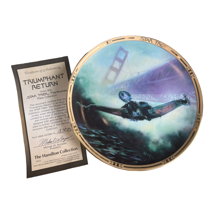 Decorative Plate - Star Trek: The Movies Triumphant Return