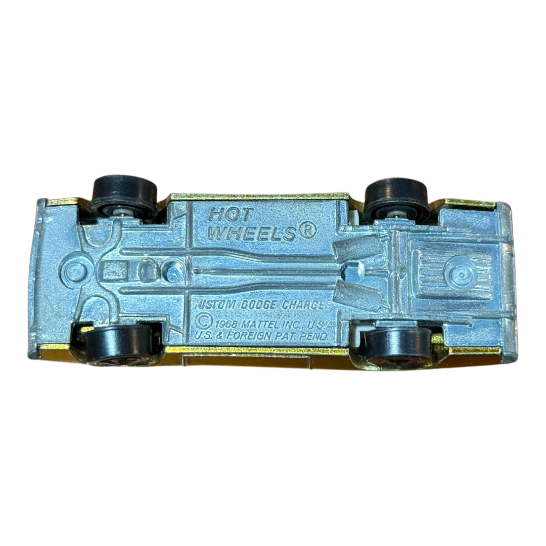 Hot Wheels Redline 1968 Custom Dodge Charger Gold White Interior