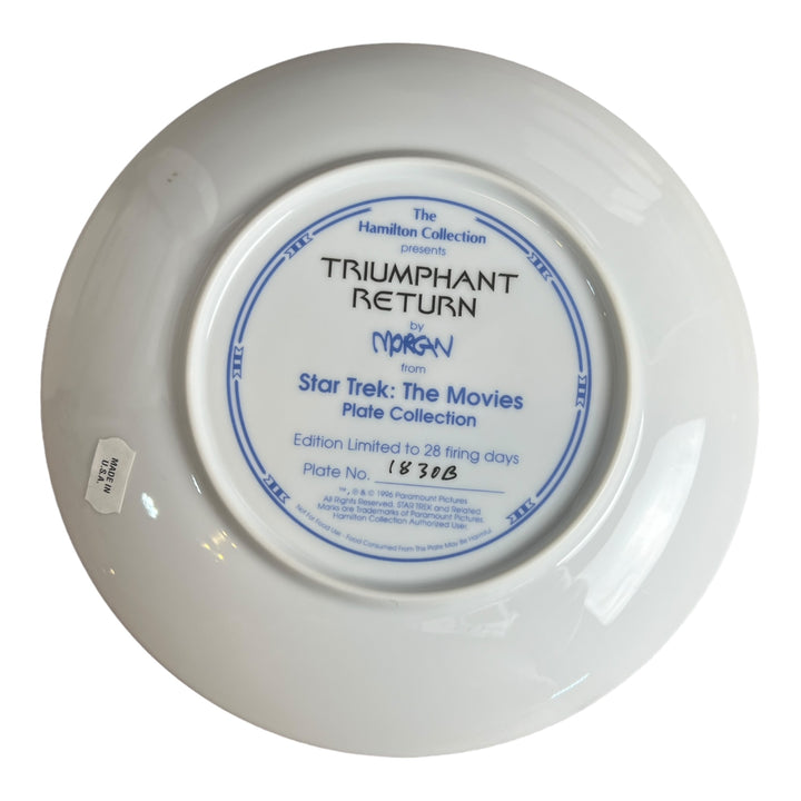 Decorative Plate - Star Trek: The Movies Triumphant Return