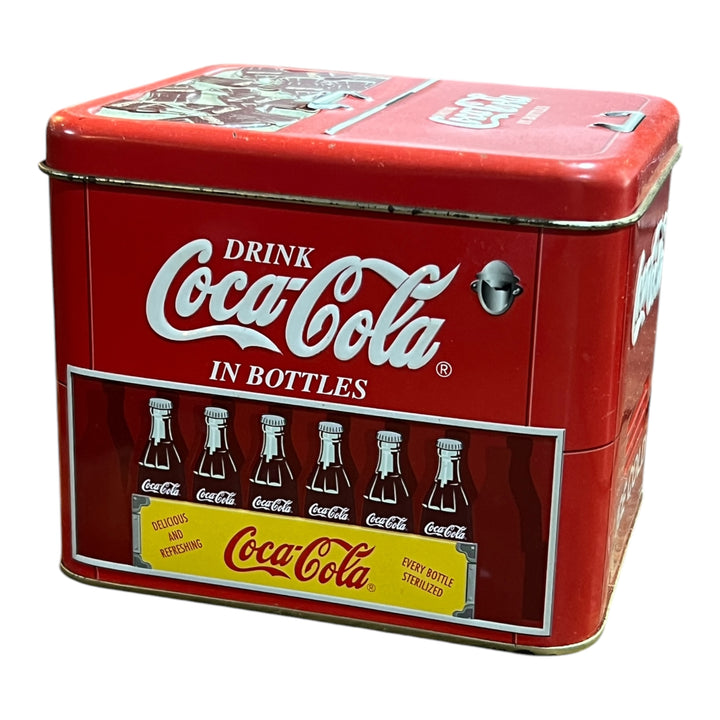 Retro Coca Cola Bottle Tin Metal Box