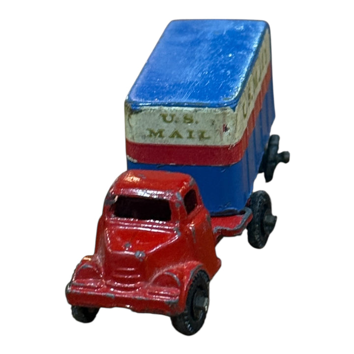 Vintage Barclay 50s-60s Semi Cab Truck & US Mail Trailer