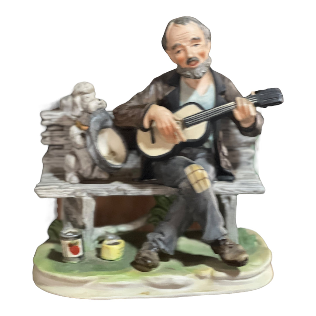 Man Playing Guitar Lefton Figurine