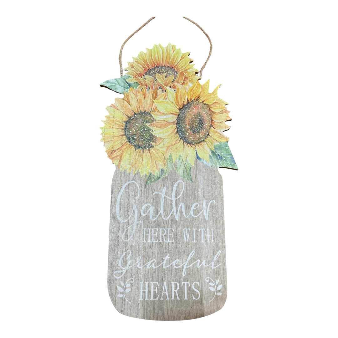 Sunflower Wooden Hanging Sign