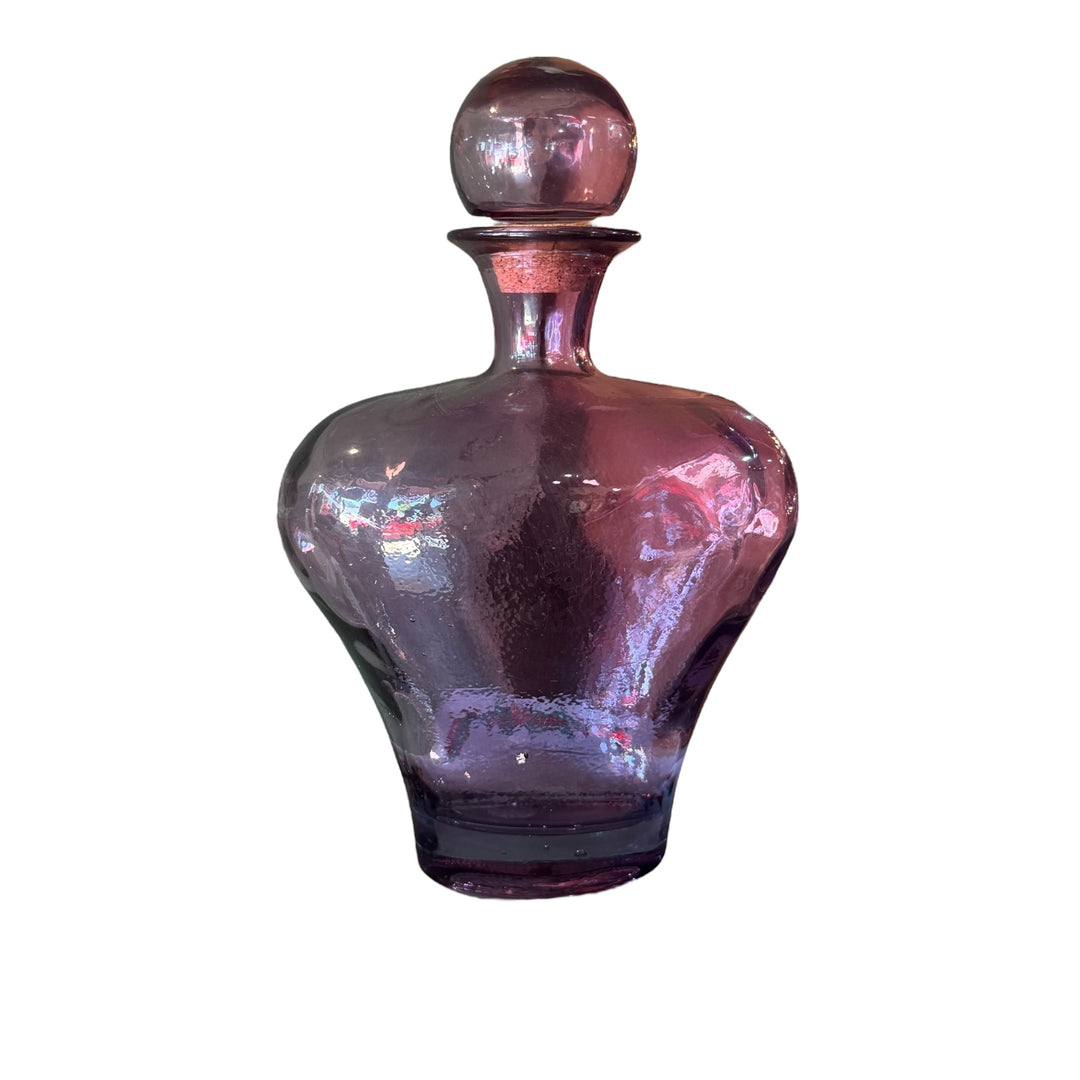 Vidrios San Miguel Spain Recycled Amethyst Art Glass Decanter