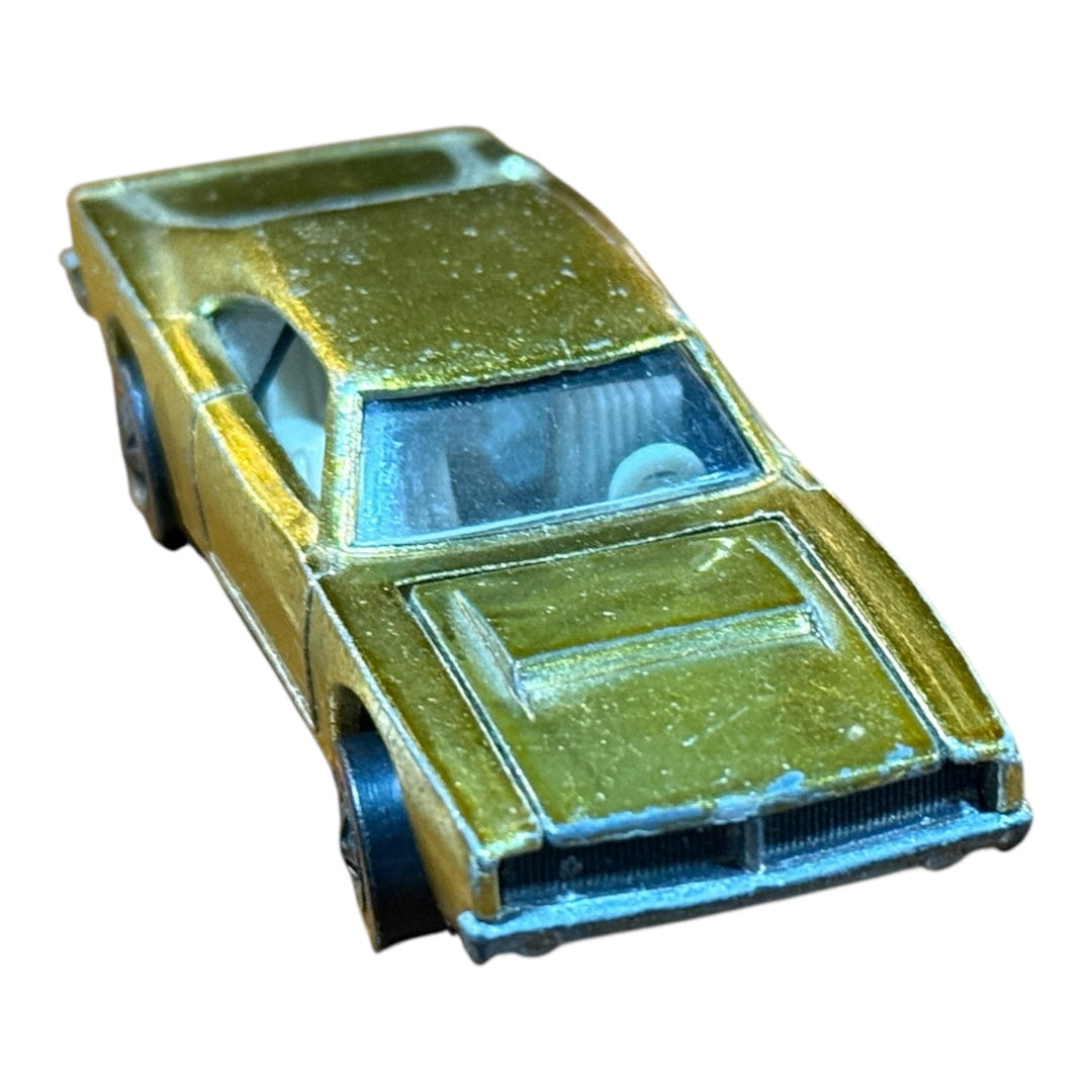 Hot Wheels Redline 1968 Custom Dodge Charger Gold White Interior