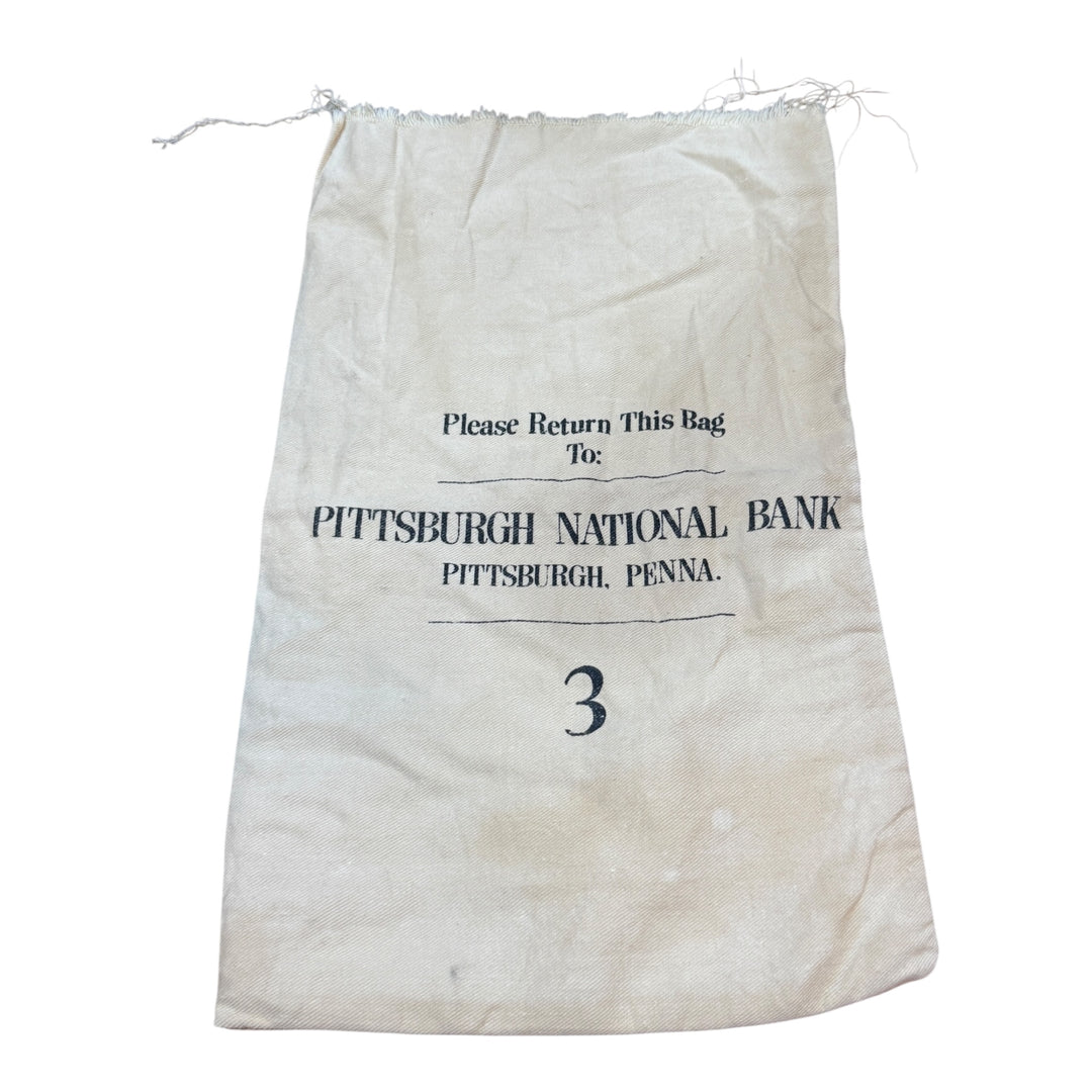 Pittsburgh National Bank Money Bag