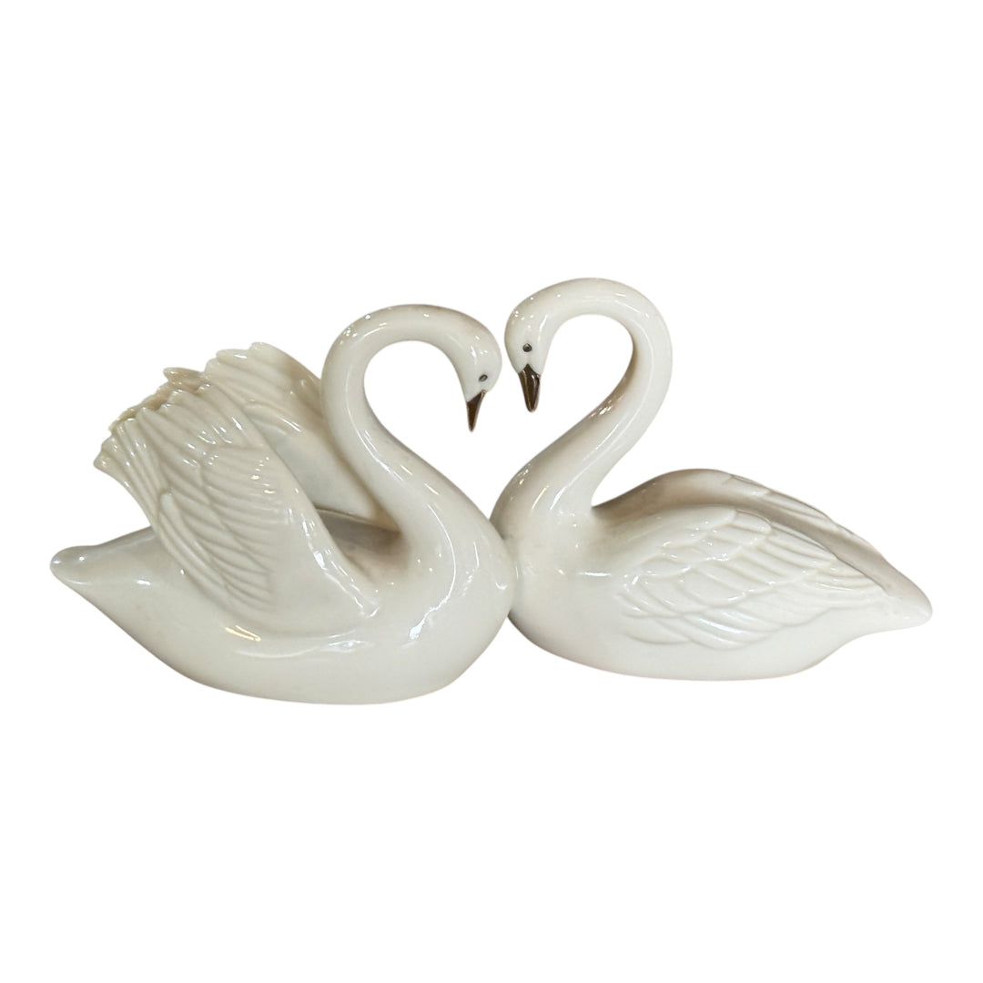 Lenox Porcelain Double Swan Figurine