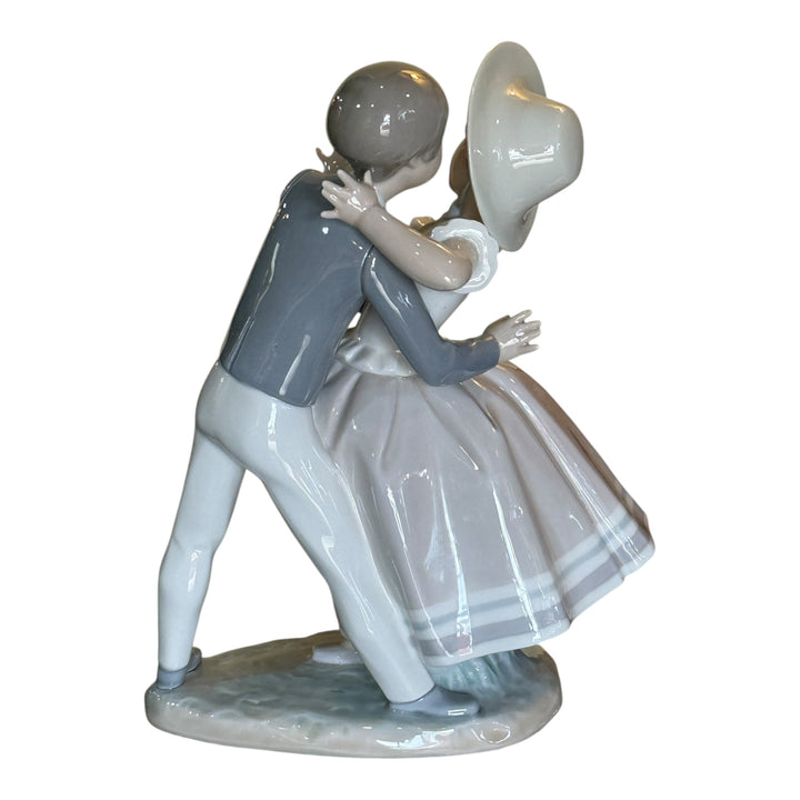 Lladro Waltz Time #4856 Dancing Couple Boy Girl