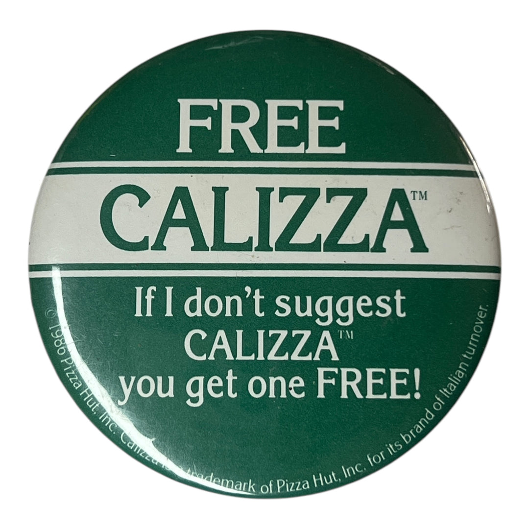 Pin - 1986 Pizza Hut Free Calizza