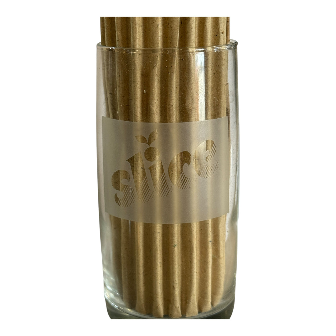 Vintage Slice Soda Drinking Glass