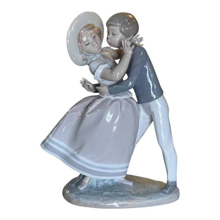 Lladro Waltz Time #4856 Dancing Couple Boy Girl
